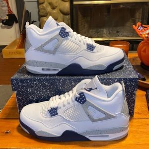 Nike Air Jordan 4 Retro Midnight Navy Mens Shoes